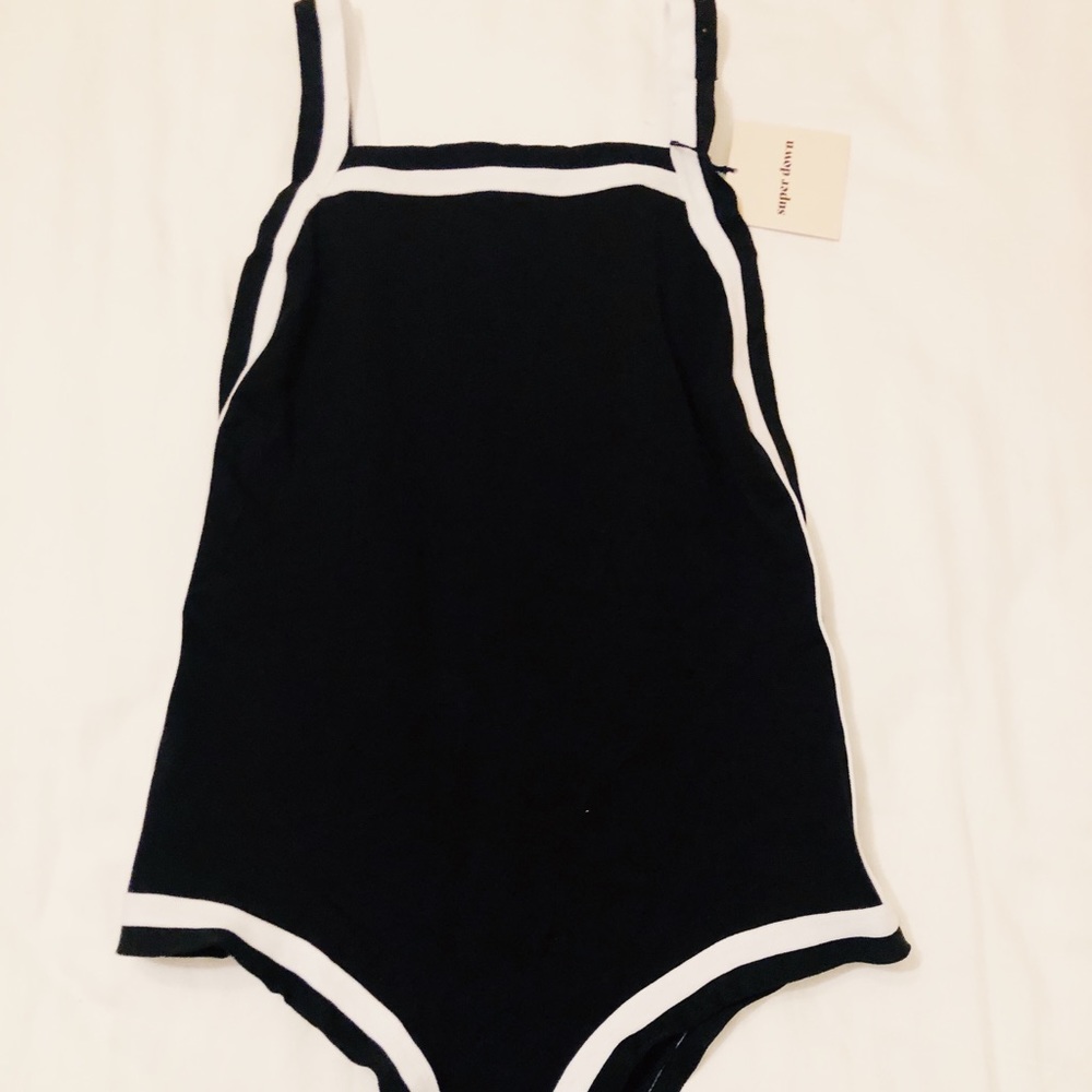 Black and white body suit / swim suit REVOLVE